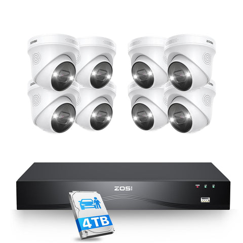 ❤最新ビデオ圧縮技術採用❣POE給電式＆遠隔操作OK♪❤2TB内蔵☆防犯カメラ promotions - 防犯カメラ専門店ZOSI【公式】