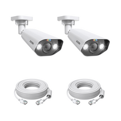 C182 800万画素poe防犯カメラ2台4台選ぶ 増設用 poe給電カメラ 防犯灯カメラ スタートライトビジョン ai機能  18m lanケーブル付属 ZG1828