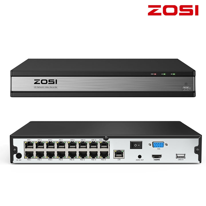 ZOSI 防犯レコーダー 8ch 2tb hdd 800万画素 poe防犯レコーダー NVR ZOSI 防犯レコーダー 8ch 2tb hdd 800万画素 poe防犯レコーダー NVR