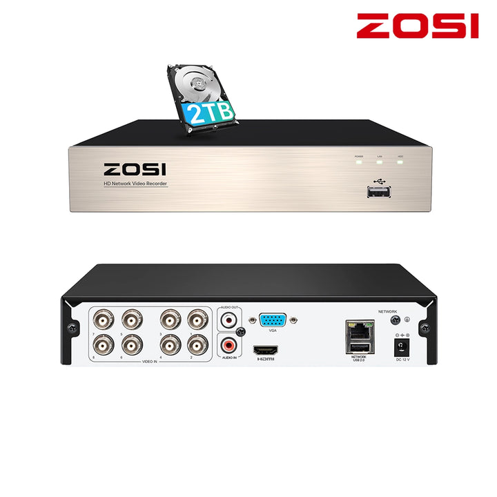 顔認識付き アナログ IP 対応 防犯 カメラ DVR 録画機 2TB HDD付 顔認識付き アナログ IP 対応 防犯 カメラ DVR 録画機 2TB HDD付